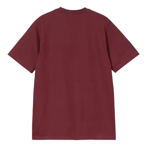 CARHARTT WIP - S/S UNIVERSITY T-SHIRT MALBEC/ WHITE