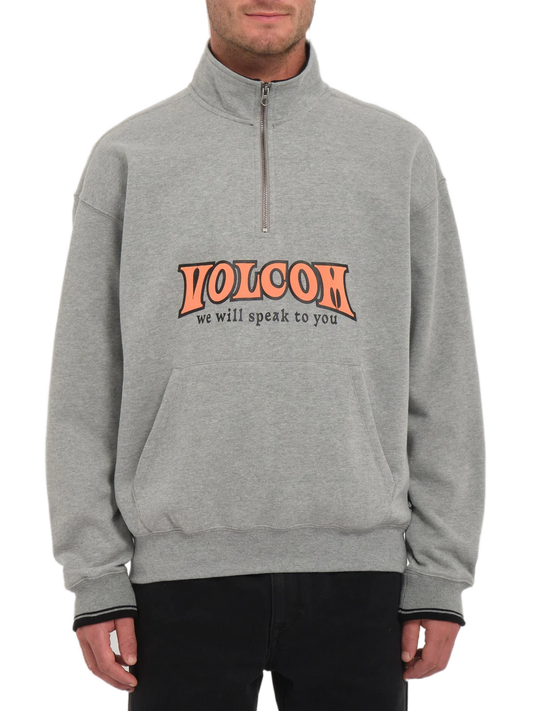 VOLCOM - VARSITY SWEATSHIRT HEATHER GREY