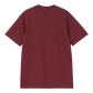 CARHARTT WIP - S/S UNIVERSITY T-SHIRT MALBEC/ WHITE