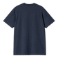 CARHARTT - S/S SCRIPT T-SHIRT AIR FORCE BLUE/ MALBEC