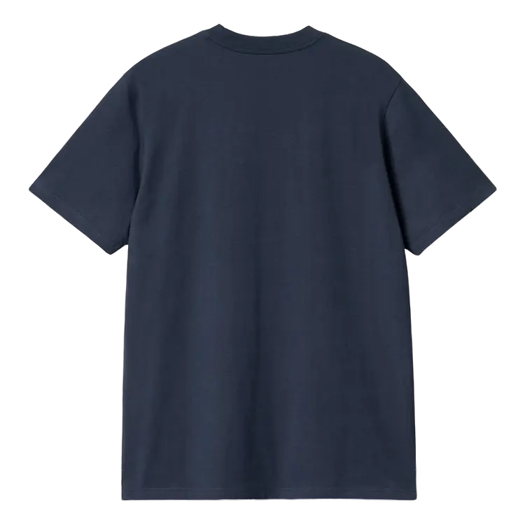 CARHARTT - S/S SCRIPT T-SHIRT AIR FORCE BLUE/ MALBEC