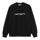 CARHARTT WIP - CARHARTT SWEAT BLACK/WHITE