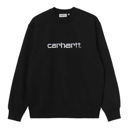 CARHARTT WIP - CARHARTT SWEAT BLACK/WHITE