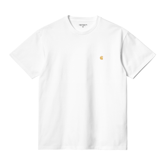 CARHARTT WIP - S/S CHASE T-SHIRT WHITE/ GOLD