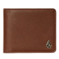 VOLCOM - SLIM STONE PU WALLET S BROWN