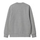 CARHARTT WIP - SCRIPT EMBROIDERY SWEAT GREY HEATHER