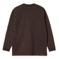 CARHARTT WIP - L/S CHASE T-SHIRT DARK UMBER