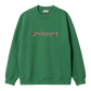 CARHARTT WIP - W' CARHARTT SWEAT ASH BONSAI/ MISTY BLUSH