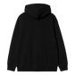 CARHARTT WIP - HOODED CARHARTT SWEAT BLACK/WHITE