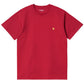CARHARTT WIP - S/S CHASE T-SHIRT CORNEL/GOLD