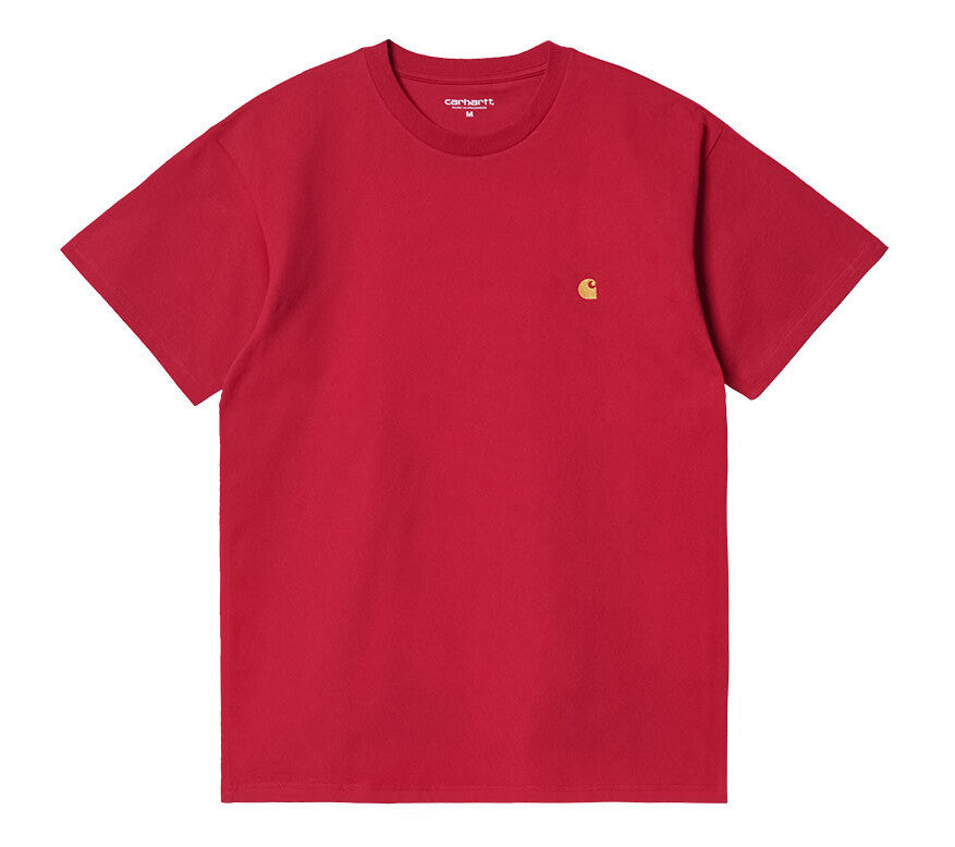 CARHARTT WIP - S/S CHASE T-SHIRT CORNEL/GOLD