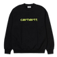CARHARTT WIP - CARHARTT SWEAT BLACK/LIME