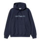 CARHARTT WIP - HOODED CARHARTT SWEAT ENZIAN/MISTY SKY