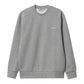 CARHARTT WIP - SCRIPT EMBROIDERY SWEAT GREY HEATHER